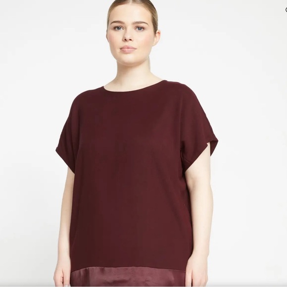 Universal Standard Avenir Luxe Satin Shift Dress - Picture 2 of 6